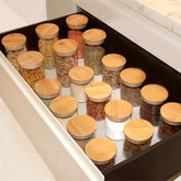 Upgrade Your Kitchen Storage! 🥗✨ 9-Pack Glass Jars with Bamboo Lids - Perfect for Food Storage & Organization! 🌿🍯 