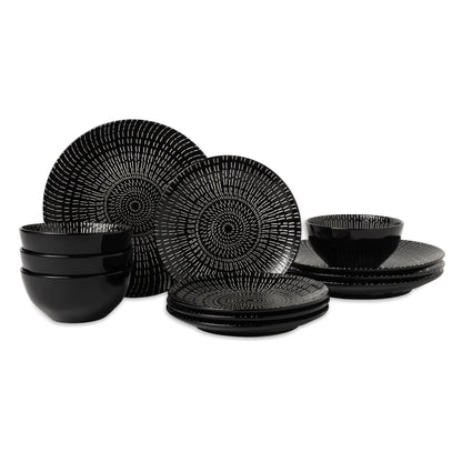 12-Piece Stoneware Dinnerware Set - Simply Sorted