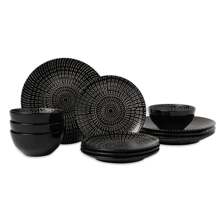 12-Piece Stoneware Dinnerware Set - Simply Sorted