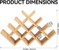 13-Bottle Wooden Wine Rack - Simply Sorted
