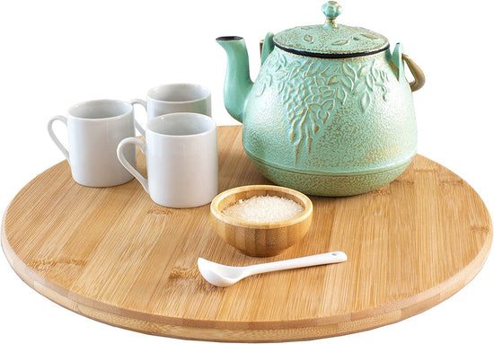 14" Bamboo Lazy Susan Turntable - Simply Sorted