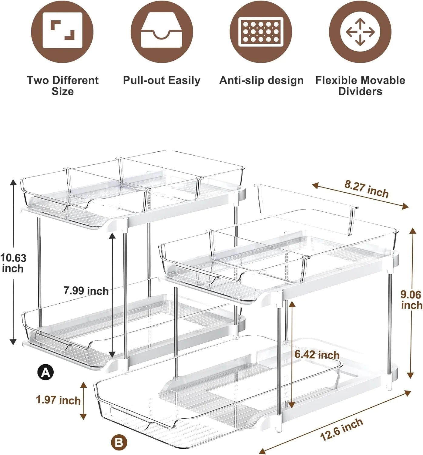 2-Pack Under Sink Organizer - Simply Sorted