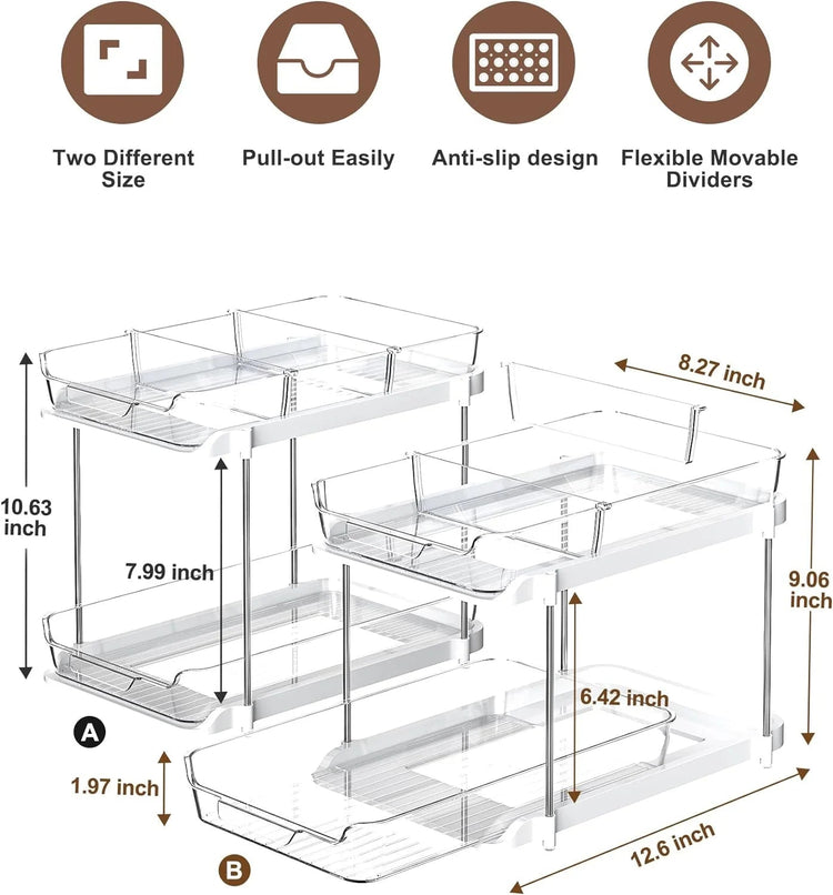 2-Pack Under Sink Organizer - Simply Sorted