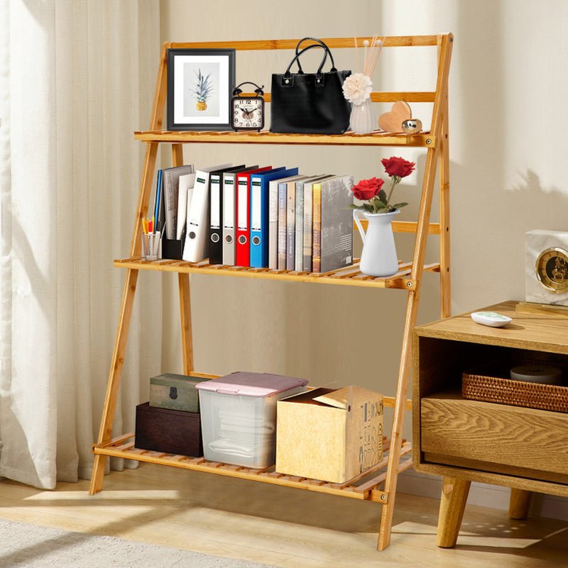 3-Tier Foldable Bamboo Plant Stand - Simply Sorted