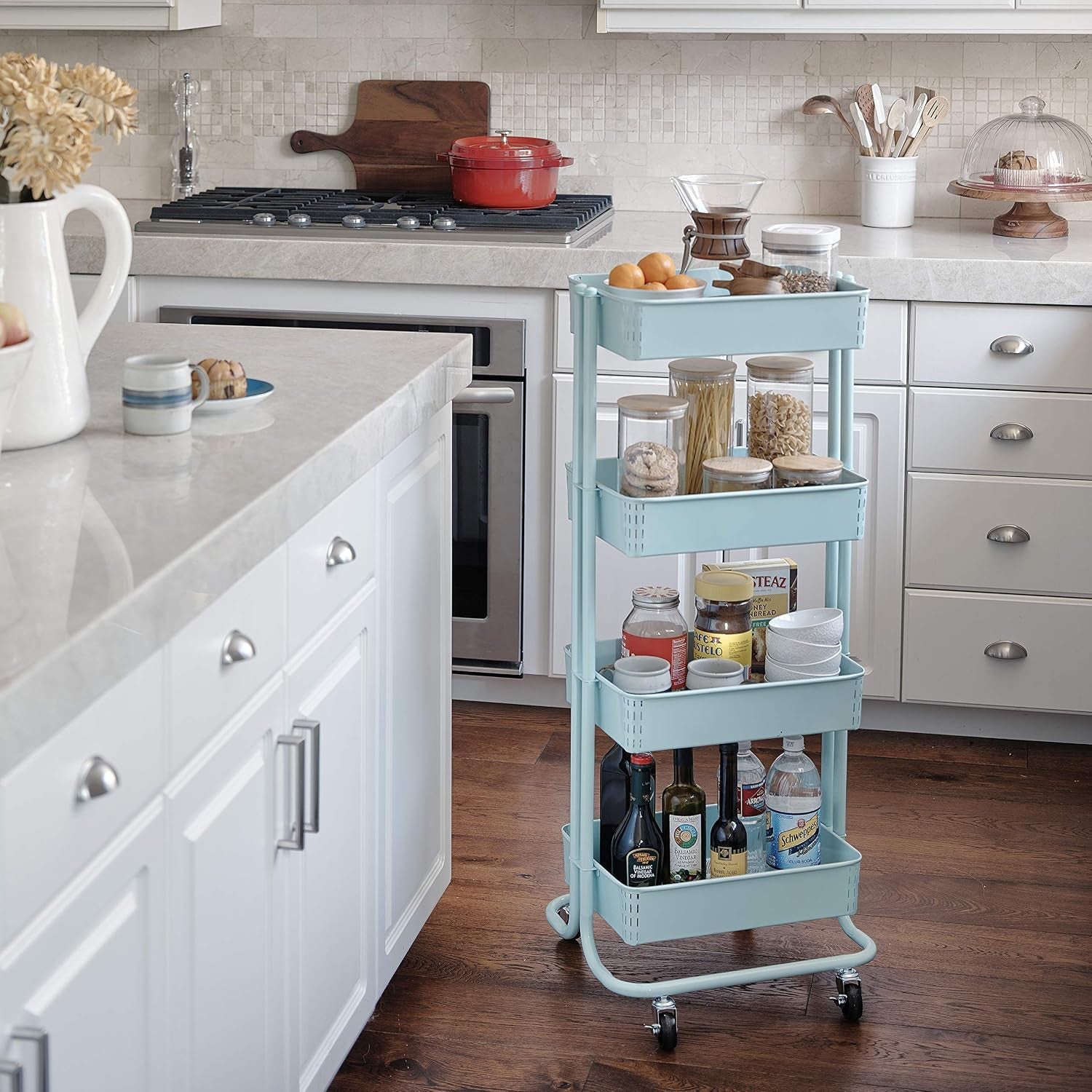 4-Tier Rolling Storage Cart - Simply Sorted