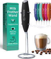 Elevate Your Coffee Game: Handheld Milk Frother & Electric Stirrer for Perfect Cappuccinos and Lattes at Home! ☕✨ 