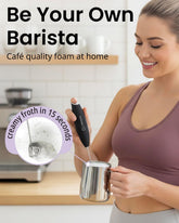 Elevate Your Coffee Game: Handheld Milk Frother & Electric Stirrer for Perfect Cappuccinos and Lattes at Home! ☕✨ 