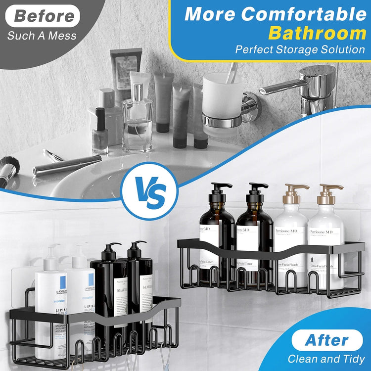 Adhesive Shower Caddy Set (5-Pack) - Simply Sorted