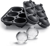Chill Your Drinks in Style! 🥃✨ Large Silicone Ice Cube Molds with Easy-Fill Funnel - Perfect for Cocktails & Bourbon! 
