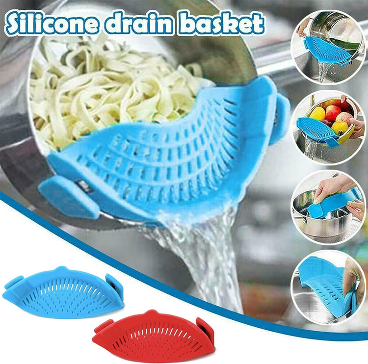 Clip-On Silicone Pot Strainer (Set of 2) - Simply Sorted