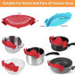 Clip-On Silicone Pot Strainer (Set of 2) - Simply Sorted