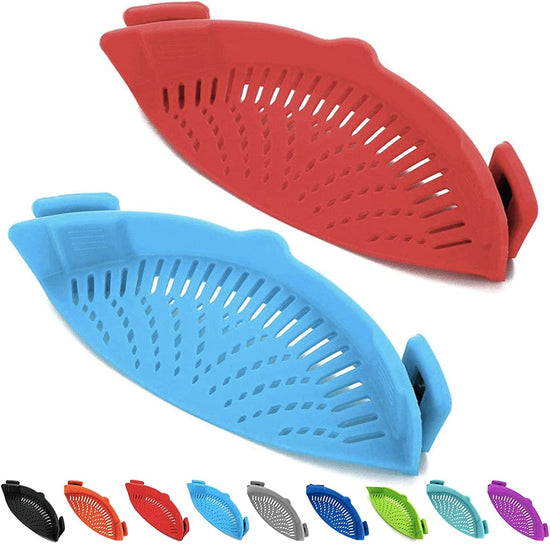 Clip-On Silicone Pot Strainer (Set of 2) - Simply Sorted