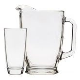 Stylish 7-Piece Clear Glass Pitcher & Tumbler Set for Your Next Gathering! 🍹✨
