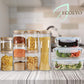 Glass Food Storage Jars with Bamboo Lids (9-Pack) - Simply Sorted