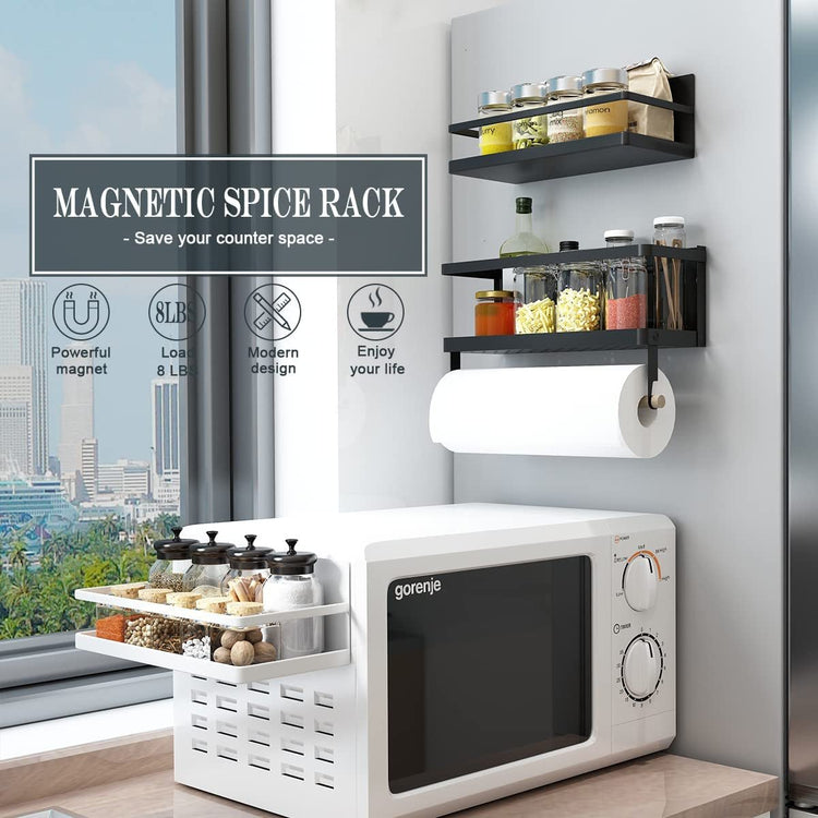 Magnetic Spice Rack & Paper Towel Holder - Simply Sorted
