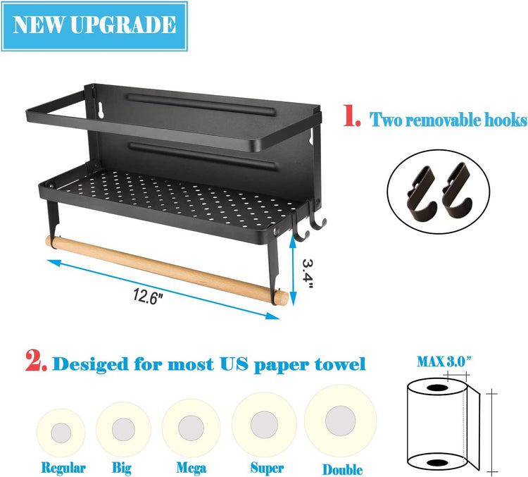 Magnetic Spice Rack & Paper Towel Holder - Simply Sorted