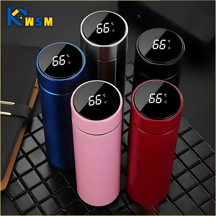 Smart Temperature Display Thermos Bottle (500ml) - Simply Sorted