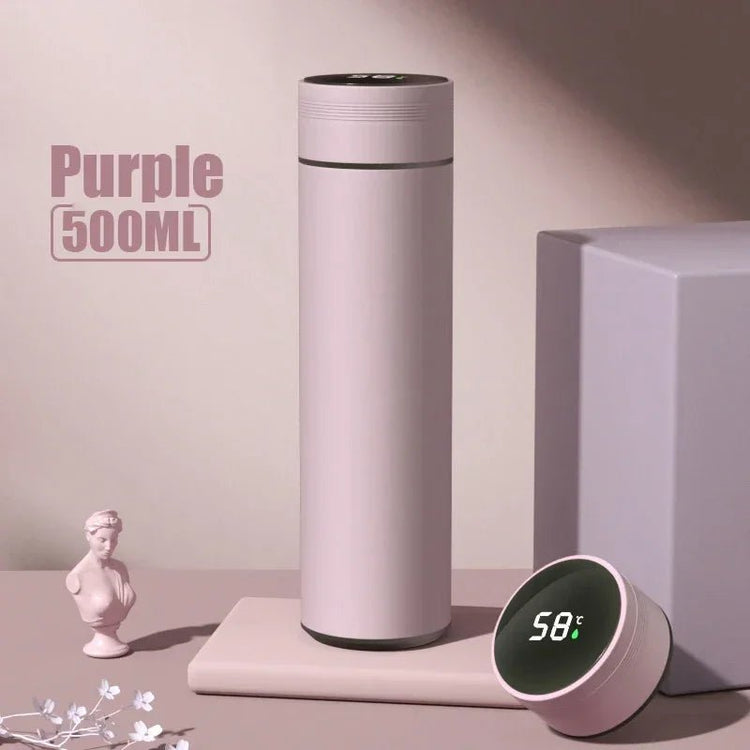 Smart Temperature Display Thermos Bottle (500ml) - Simply Sorted