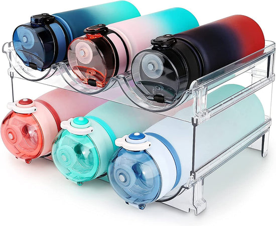 Stackable Water Bottle Organizer (2-Pack) - Simply Sorted