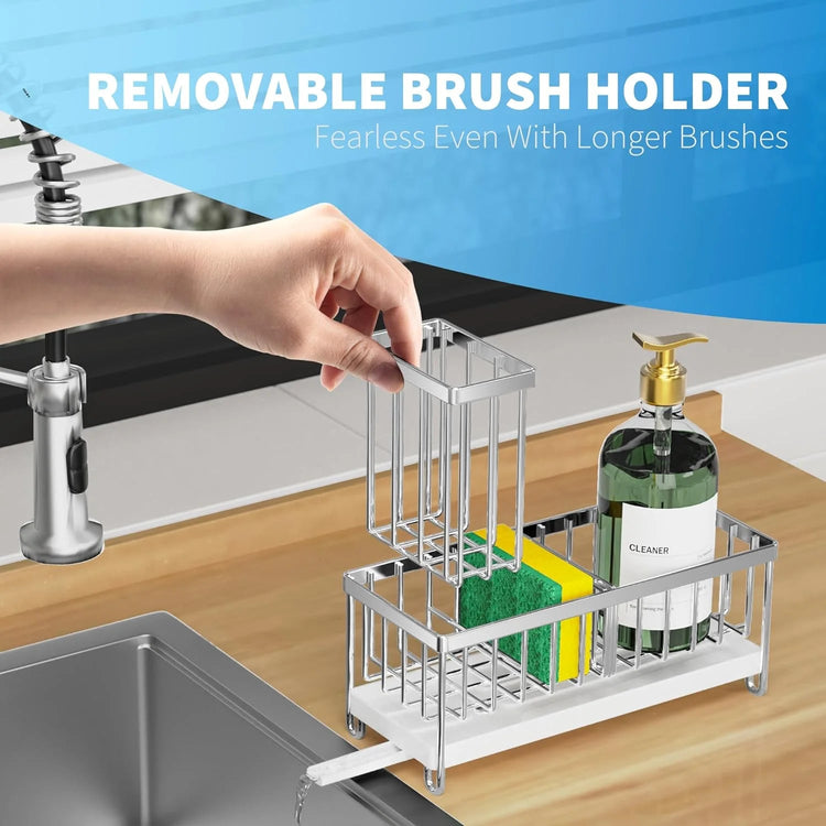 Stainless Steel Sink Caddy Organizer - Simply Sorted