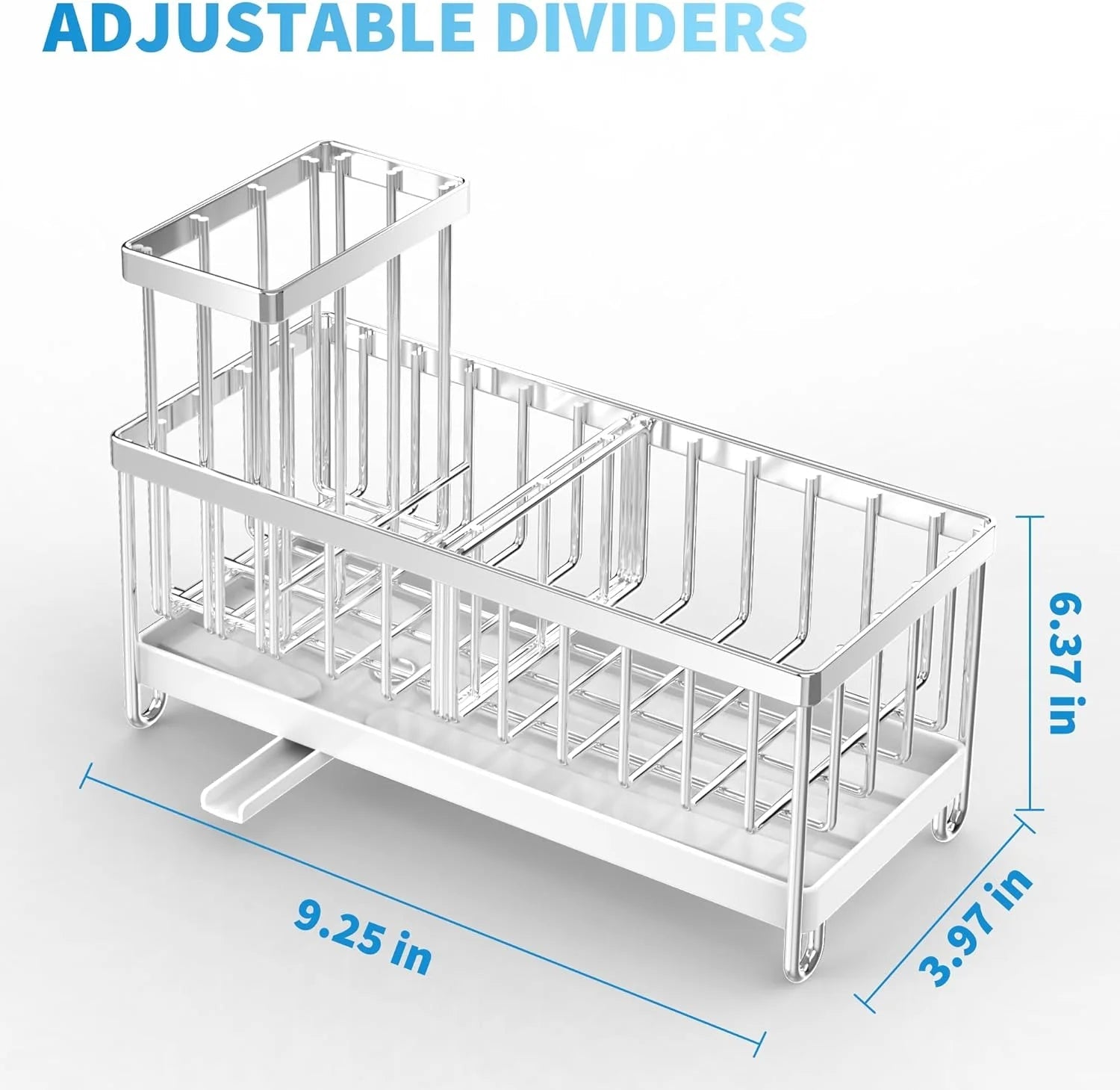 Stainless Steel Sink Caddy Organizer - Simply Sorted