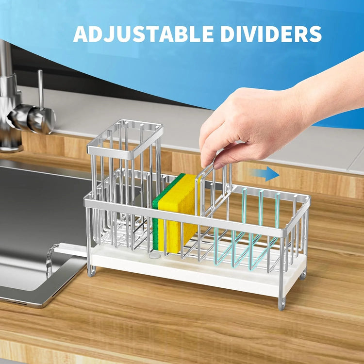 Stainless Steel Sink Caddy Organizer - Simply Sorted