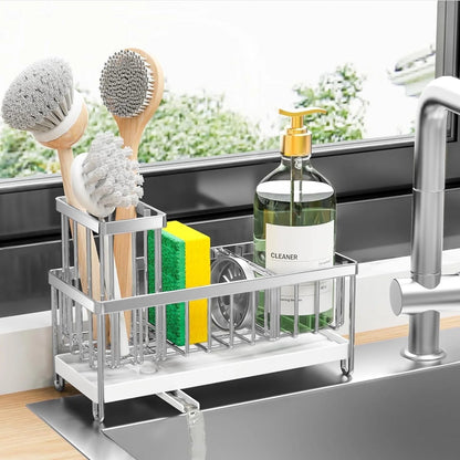 Stainless Steel Sink Caddy Organizer - Simply Sorted